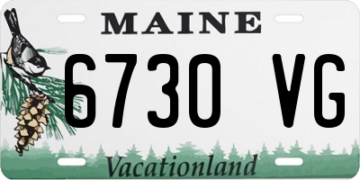 ME license plate 6730VG