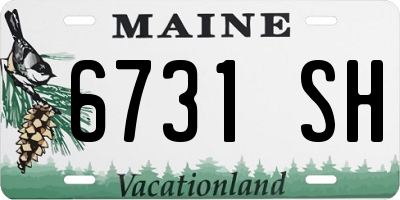 ME license plate 6731SH