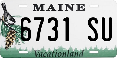 ME license plate 6731SU
