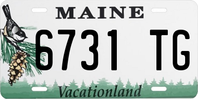 ME license plate 6731TG