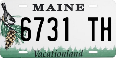 ME license plate 6731TH