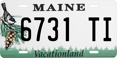 ME license plate 6731TI