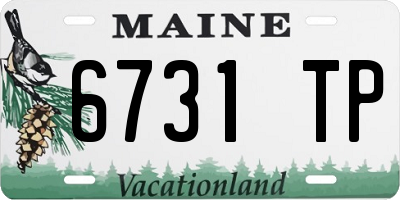 ME license plate 6731TP