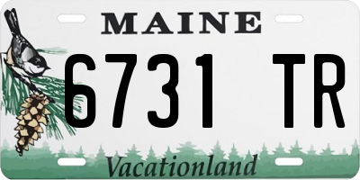 ME license plate 6731TR