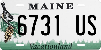 ME license plate 6731US