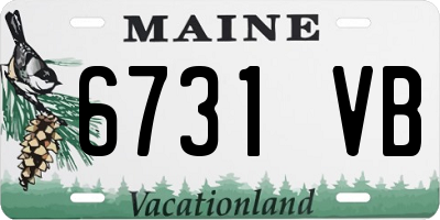 ME license plate 6731VB