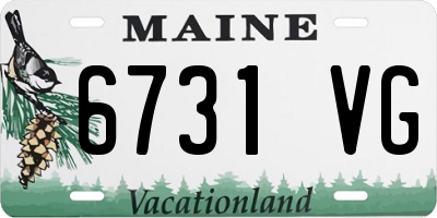 ME license plate 6731VG