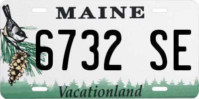 ME license plate 6732SE