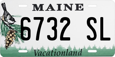 ME license plate 6732SL