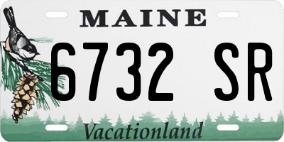 ME license plate 6732SR