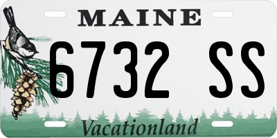 ME license plate 6732SS