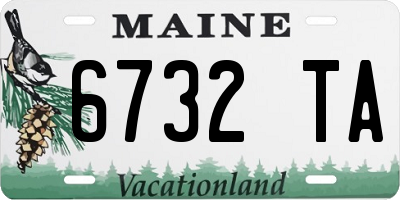 ME license plate 6732TA