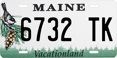 ME license plate 6732TK