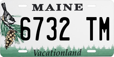 ME license plate 6732TM