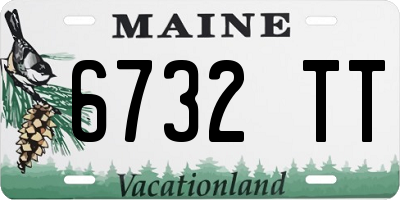 ME license plate 6732TT