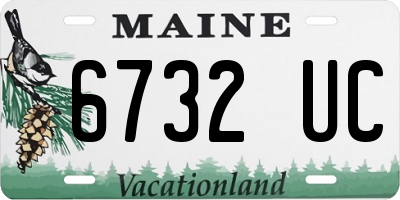 ME license plate 6732UC