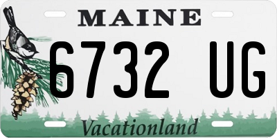 ME license plate 6732UG