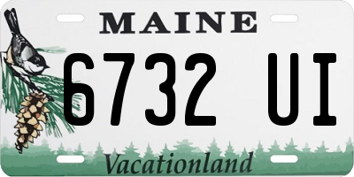 ME license plate 6732UI
