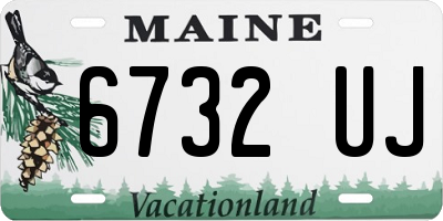 ME license plate 6732UJ