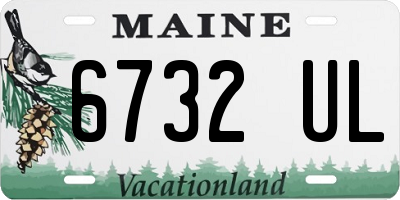 ME license plate 6732UL