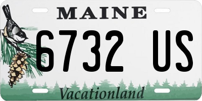 ME license plate 6732US