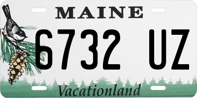 ME license plate 6732UZ