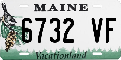 ME license plate 6732VF