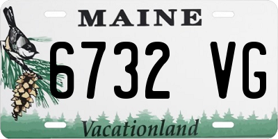 ME license plate 6732VG