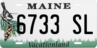 ME license plate 6733SL