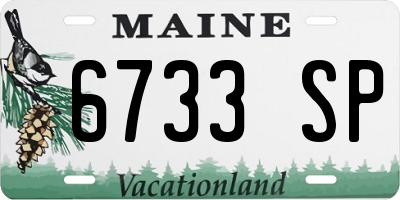 ME license plate 6733SP