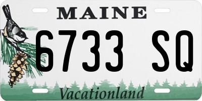 ME license plate 6733SQ