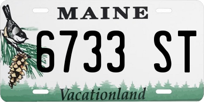 ME license plate 6733ST