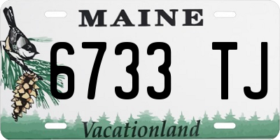ME license plate 6733TJ