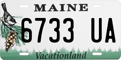 ME license plate 6733UA