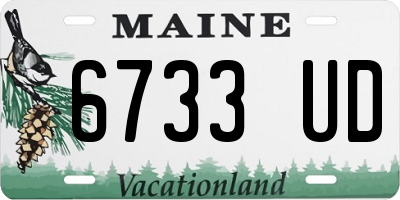 ME license plate 6733UD