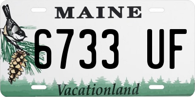 ME license plate 6733UF