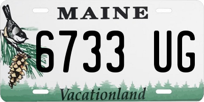 ME license plate 6733UG
