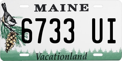 ME license plate 6733UI
