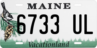 ME license plate 6733UL