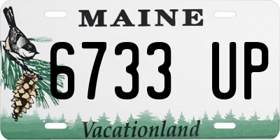 ME license plate 6733UP