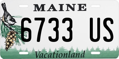 ME license plate 6733US