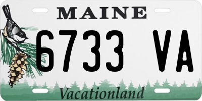 ME license plate 6733VA