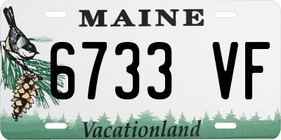 ME license plate 6733VF