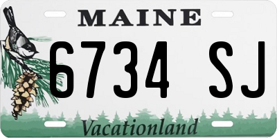 ME license plate 6734SJ