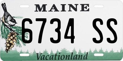 ME license plate 6734SS