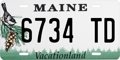 ME license plate 6734TD