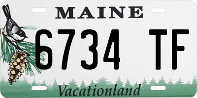 ME license plate 6734TF
