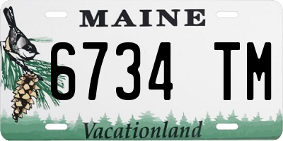 ME license plate 6734TM