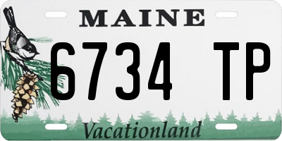 ME license plate 6734TP