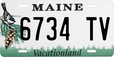 ME license plate 6734TV